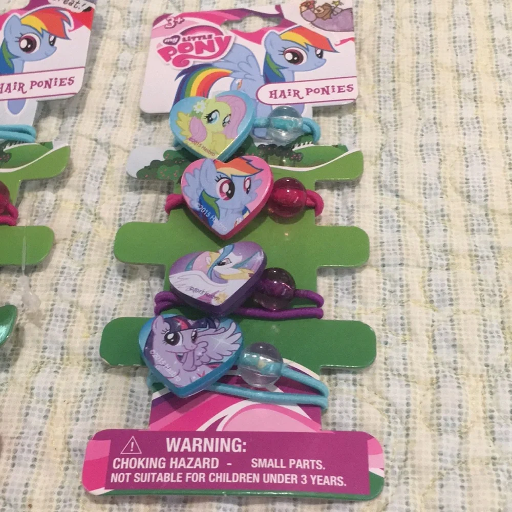 My little Pony Bracelet & Hair Ponies 4 Pack NEW My Little pony cute Must haves